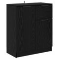 vidaXL Servírovacia skriňa Čierny dub 60 x 30 x 70 cm Kompozitné drevo