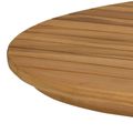 vidaXL Vrchná doska 100 x 50 x 3,5 cm Oválny Husté teakové drevo