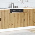 vidaXL Panel umývačky riadu Porto dub artisan 60x1,5x57 cm kompozitné drevo