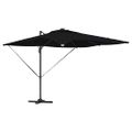 vidaXL Roma Parasol Čierna 286 x 284 x 270 cm Hliník a polyester