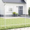 vidaXL Záhradný plot WOERDEN 3 ks 170 x 190 cm Biela