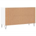 vidaXL Botník biely 102x36x60 cm spracované drevo