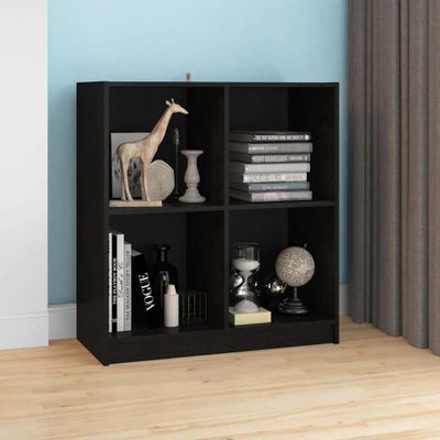 vidaXL Komoda čierna 70x33x76 cm masívne borovicové drevo