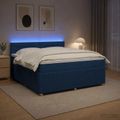 vidaXL Posteľ boxspring s matracom Modrá 140 x 200 cm Látka