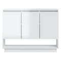 vidaXL Komoda lesklá biela 97x31x75 cm drevotrieska