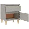 vidaXL Nočné stolíky 2 ks betónové sivé 40x35x50 cm