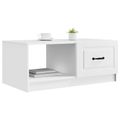 vidaXL Konferenčný stolík Biela 90 x 50 x 37 cm Kompozitné drevo