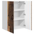 vidaXL Dvierka na umývačku Kalmar Staré drevo 60 x 31 x 80 cm
