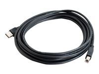 USB A to B Cable - USB 2.0 - Black - M/M - Kábel USB - USB (M) do USB typ B (M) - USB 2.0 - 3 m - čierna