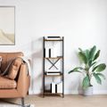 vidaXL Regál na knihy 40 x 30 x 119 cm Kompozitné drevo Staré drevo