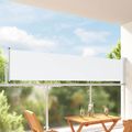 vidaXL Bočný markíz 60 x 300 cm Obdĺžnikový Biela