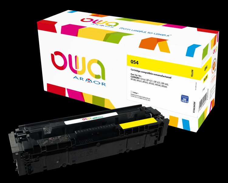 OWA Armor toner kompatibilný s Canon CRG-054 Y, 1200st, žltá/yellow