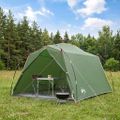 vidaXL Tunelový stan 2-miestny Zelená 185T Polyester s PU náterom