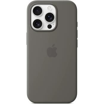 iPhone 16 Pro Silikónové puzdro s MS - Stone Gray