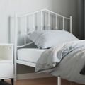 vidaXL Kovové náhradné čelo postele biele 90 cm