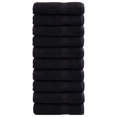 vidaXL Prémiové osušky SOLUND 10 ks fialové 100x150 cm 600 g/m2
