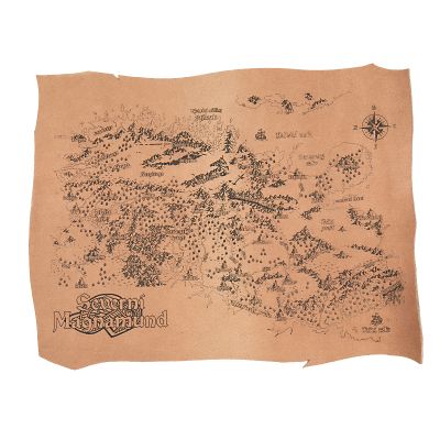 Gravírovaná mapa - Magnamund, štípenka