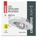 Emos ZD3122 LED bodové svietidlo 5W biele Exclusive neutrálna biela