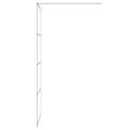 vidaXL Sprchová zástena strieborná 80x195 cm priehľadné ESG sklo