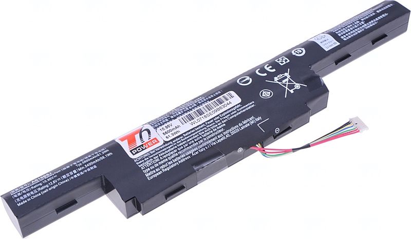 Batéria T6 Power Acer Aspire E5-575, E5-774, F5-573, TravelMate P256-G2, 5200mAh, 56Wh, 6cell