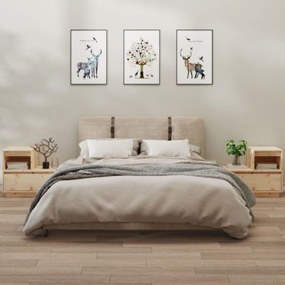 vidaXL Nočné stolíky 2 ks 60x34x51 cm masívne borovicové drevo