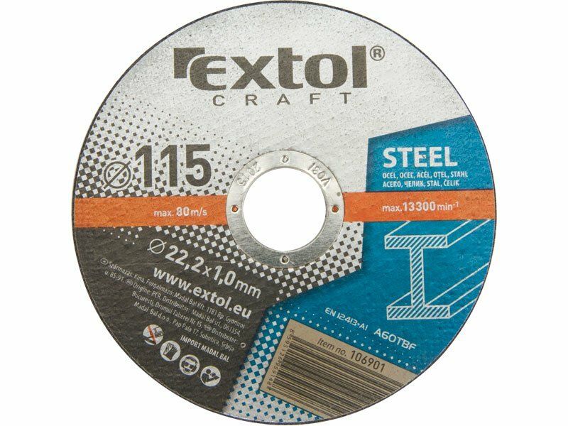 Rezné kotúče na kov, 5 ks, 125 x 1,6 x 22,2 mm EXTOL-CRAFT