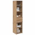 vidaXL Highboard Remeselný dub 40 x 42,5 x 185 cm Kompozitné drevo