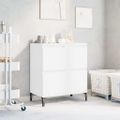 vidaXL Komoda biela 60x35x70 cm spracované drevo