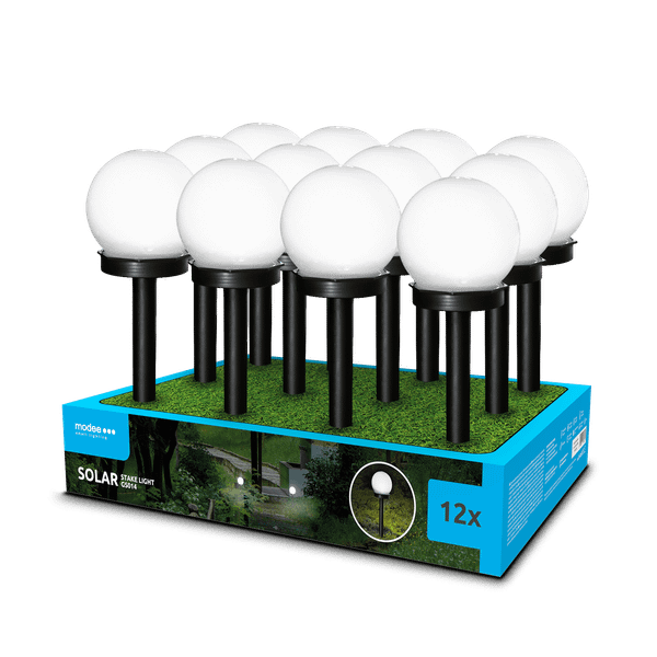 Modee záhradná solárna LED lampa GS014 38 cm HB 40 mAh (ML-GS014)