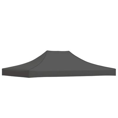 vidaXL Strecha na párty stan 4x3 m, antracitová 270 g/m²