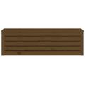 vidaXL Úložný box medovo-hnedý 109x36,5x33 cm masívna borovica