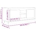 vidaXL TV skrinka dub sonoma 102x35x45 cm spracované drevo