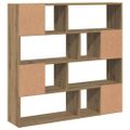 vidaXL skrinka na knihy/izbový prepážka Artisan Dub 105x24x102 cm