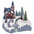 vidaXL Vianočná dekorácia dediny 20,5 x 17 x 21 cm Plast Viacfarebný
