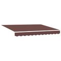 vidaXL Elektrická Retrakovateľná Markíza Hnedá a biela 2,5 x 2 m