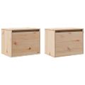 vidaXL Nástenné skrinky 2 ks 45x30x35 cm masívne borovicové drevo