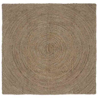 vidaXL Kusové koberce Sivá 120 x 120 cm Juta