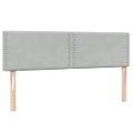vidaXL Box Spring Posteľ s matracom Svetlosivá 160x220 cm Zamat