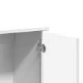 vidaXL Komoda biela 60x31x70 cm kompozitné drevo
