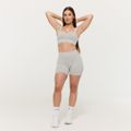 Dámske bezšvové šortky Lift Grey - GymBeam, veľkosť S