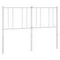 vidaXL Kovové náhradné čelo postele biele 120 cm