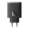 Baseus OS-Cube Pro 2xUSB-C + sieťová nabíjačka USB, 65 W (čierna)