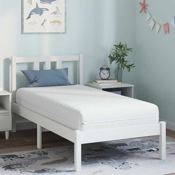 vidaXL Matrac Biely 80 x 160 cm Tašková pružina