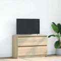 vidaXL TV skrinka dub sonoma 80x35x54 cm spracované drevo
