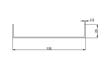 FVE SAP25H konštrukcia na rovnú strechu 25st. pre FV panel š.113mm , horizontálne FVE SAP25H konštrukcie na rovnú střechu 25st. pro FV panel š.113mm , horizontální