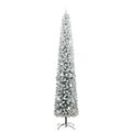 vidaXL Umelý vianočný stromček Zelená 270 cm PVC, oceľ a plast
