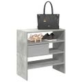 vidaXL Stojany na topánky 2 ks stohovateľné betónovo sivé 60x30x30,5cm