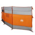 vidaXL Kempingový vetrolam sivo-oranžový 510x153 cm vodeodolný