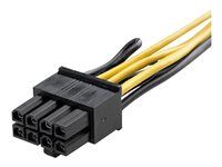 Adaptér napájania - 6-pin PCIe power (samica) do 8-pin PCIe power (samec) - 15.5 cm - žltá - pre P/N: ATX2POWER430, ATX2POWER530