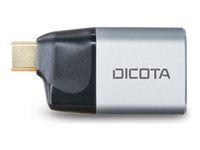 Video adaptér - USB-C (samec) na DisplayPort (samica) - USB napájanie (100W) - strieborný